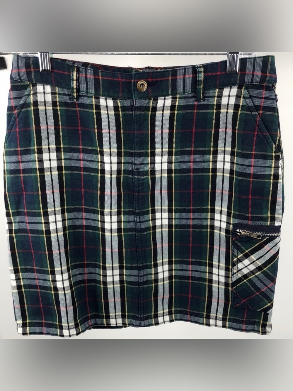 Vintage Y2K Tommy Hilfiger Plaid Mini Skirt Size 4
